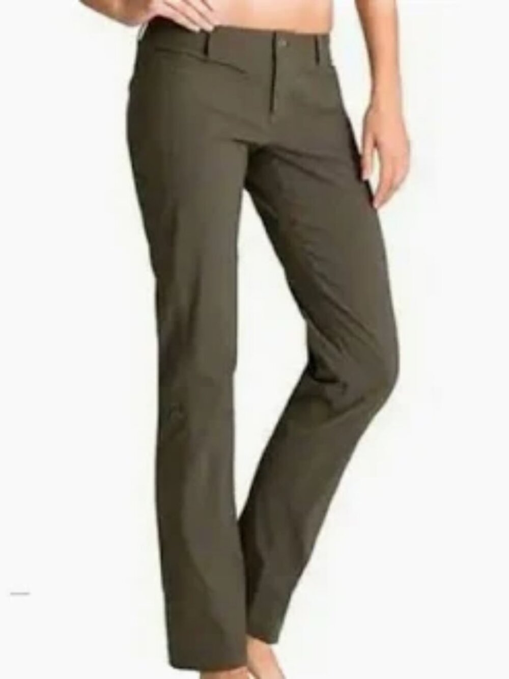ATHLETA THE DIPPER ORIGINAL CARGO PANTS BOOTCUT LOW RISE stretch sz 10